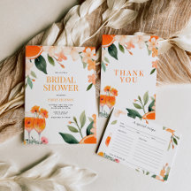 Floral Watercolor Aperol Spritz