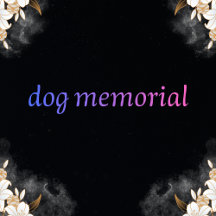 "Personalized Dog Memorial Pillow"