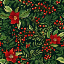 Beautiful Christmas Berries Patterns