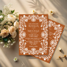 Terracotta vintage talavera wedding