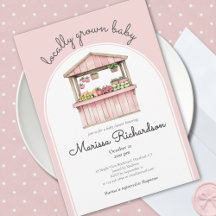 Farmers Market Locally Grown Baby Girl Shower