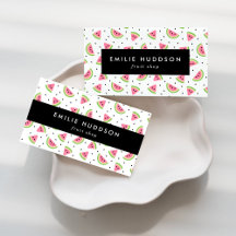 Watermelon Pattern Business Cards Collection