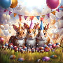 Rabbits Easter Party