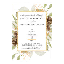 WEDDING - RUSTIC, BOTANICAL GREENERY & PINECONES