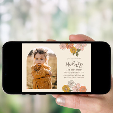 A digital birthday invitation