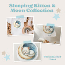 Sleeping Kitten & Moon Collection
