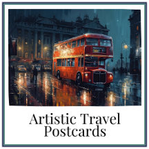 Artistic Travel Postcards