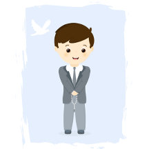 Communion Dove Brunette Boy