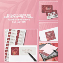 Elegant Stylist Red Abstract Pattern   