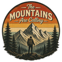 The Mountains Are Calling – Vintage Hiking