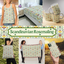 Scandinavian Rosemaling Monogram Pattern