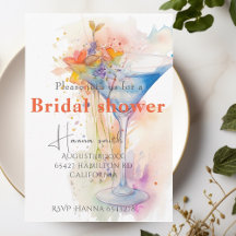  Elegant Watercolour bridal shower 