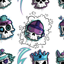 Game Over Skulls Camo Collection