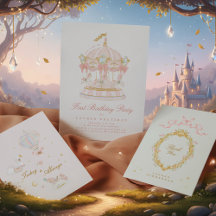Princess Carousel Fairytale Girl Birthday Party