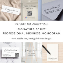 Signature Script Professional Business Monogram
