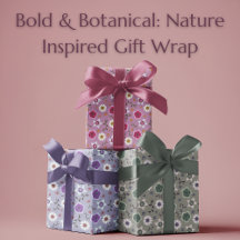 Bold and Botanical: Nature Inspired Gift Wrap
