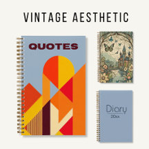 Vintage Aesthetic Journals & Diaries