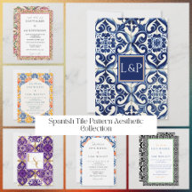 Spanish Tile Pattern Aesthetic Collection