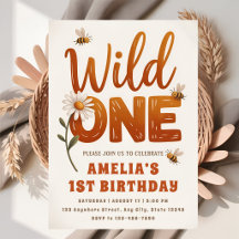 Daisy Bee Birthday Party Invite