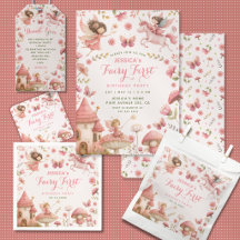 Enchanted Pastel Pink Fairy First Birthday Party