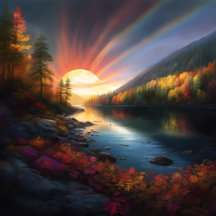 Autumn Sunrise by the River