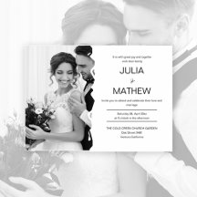 Minimalist Wedding Invitations