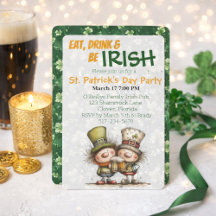 St. Patrick's Invitations and Mailing Accessories
