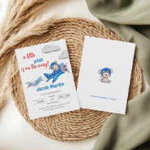 Adorable Blue Airplane Teddy Bear Baby Shower