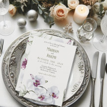Floral Wedding Dinner & Brunch Essentials