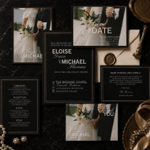 Classic Black Tie Editorial Wedding Collection