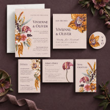 Contemporary Orchid Floral Wedding Collection