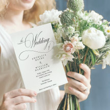 Classic Elegant Minimalist Wedding Invitations