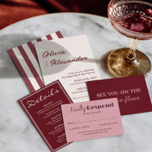 Chic Burgundy Cream Fancy Luxury Wedding Suite