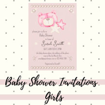 Baby Shower Invitations for Baby Girls