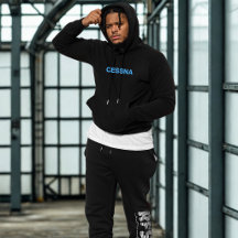 Birthday Blue Embroidered Text Pilot Airplane Love