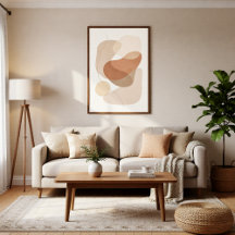 Abstract Neutrals Boho Minimalistic Wall Art