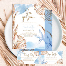 Sea You Soon Baby Coastal Boy Baby Shower Suite