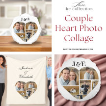 Couple Heart Photo Collage 