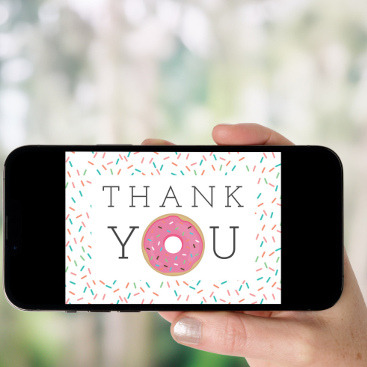 A digital thank you card
