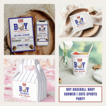 Boy Baseball Baby Shower | Cute Sports Party