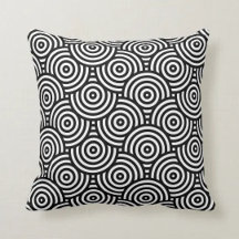 Black & White Throw Pillow