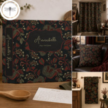 Dark Moody Vintage Floral Gothic Cottage Decor