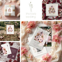 Rustic Pink Church Wedding Designs Collection