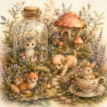 Whimsical Animals & Tiny Worlds
