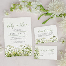 Green Baby In Bloom Baby Shower