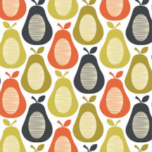 Scribble pears multi colors 