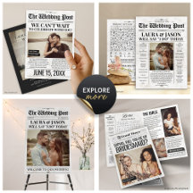 Vintage Newspaper Wedding 