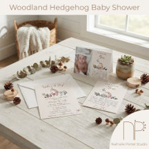 Woodland Hedgehog Baby Shower