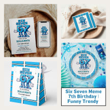 Six Seven Meme 7th Birthday Party Collection 