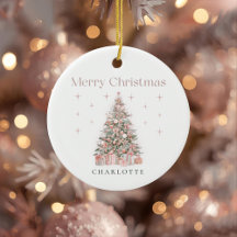 Modern Personalized Blush Christmas Collection 